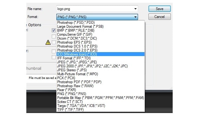 Tạo file ico bằng photoshop